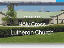 Tablet Screenshot of holycrossdaytona.com